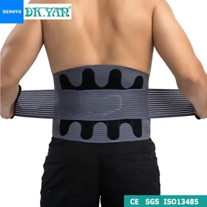 ISO 13485 Adjustable Breadjustable Breathable Heat Compression Back Support