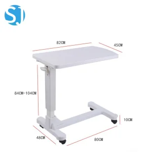 Hospital Movable Adjustable Overbed Table