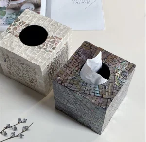 Elegant Shell Tissue Holder