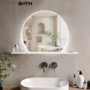 Irregular Half Circle Mirror