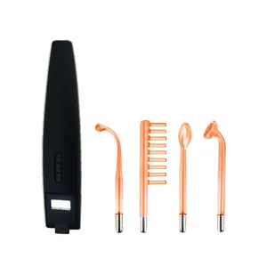 4in1 Facial Acne Wand for Home Use High Frequency Electrotherapy with Ozone for Skin Care