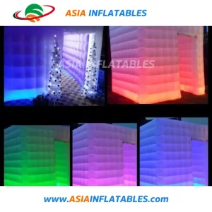 White LED Light Air Tight Tent, Inflatable Cubic Tent Events