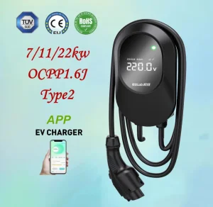 7/11/22kw Wall Box Type2 AC Electric Car/Vehicle/Battery Charger with Ocpp1.6j CE Certificate