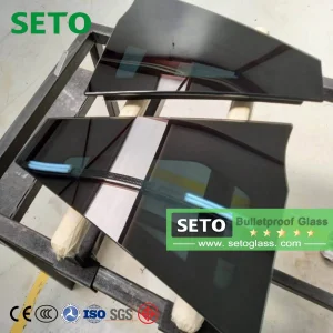 19mm--89mm Multi Layer Clear Laminated Bulletproof Glass for Armored Vehicle/Bank/Cars