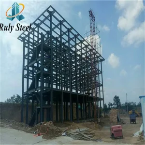 Multi-Span Prefabricated Steel Structure Beverage Processing Plant with 100mm Rock Wool Sandwich Panels