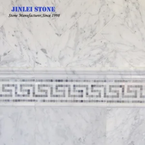 Natural Stone Italian Hexagon Bianco Carrara White Marble Slab/Tile Flooring/Vanitytop/Kitchen Countertop Marble
