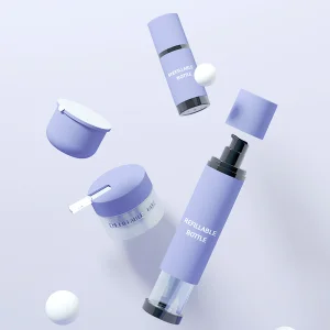 Refillable Skincare Packaging Set Airless Lotion Pump Bottle with Refill Edit and PP Cream Jar Cosmetic Bottles Manufacturers