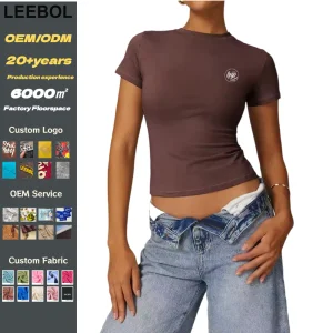 Wholesale Custom Ladies Sexy Cropped Tshirt