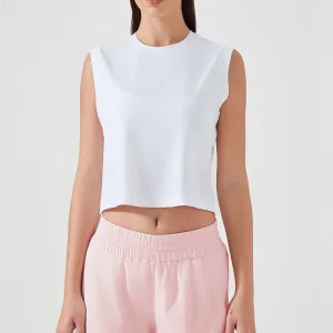 Cropped Loose Breathable Sports Top