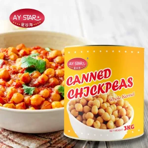 3kg Marca OEM Halal Comida Saludable Instantánea Guisantes en Lata