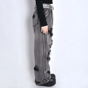 Calças jeans masculinas rígidas personalizadas
