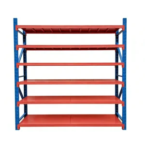 Adjustable 4-Layer Boltless Steel Shelving 100kg-500kg Capacity Powder Coated Customized Pallet Stacking for Garage