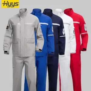Ropa de trabajo antiestática y retardante de llama para la industria, vestimenta de seguridad para campos petroleros, uniformes de trabajo resistentes al fuego, monos