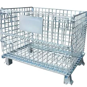 Accessories Storage Cabinet Folding Storage Cage Turnover Box Angle Steel Distribution Truck Iron Frame Product Iron Mesh Mesh.