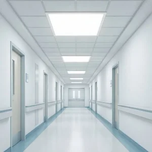 Energy Efficient Square LED Panel Light for Office Spaces