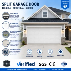 Sectional Garage Door 9x8 Home Two Cars