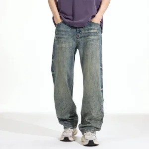 Fabricante de Calças Jeans Masculinas Lavagem Desgaste