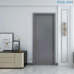 Interior Door PVC Laminated MDF Wooden Door for Apartment
