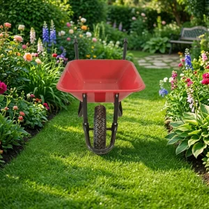 Heavy-duty Rust-resistant Manual Wheelbarrow