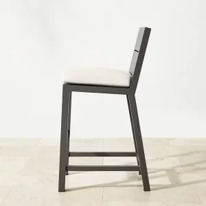 Patio Courtyard Hotel Furniture Leisure Bar Stool with Aluminum Frame