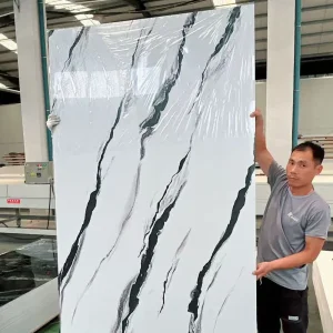 New Decorative Materials Waterproof Wall Panel PVC UV Plastic Sheet PVC Marble for Office Home