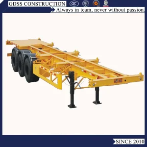 Transport Wood Heavy Duty Three Axles Container Chassis Logging Semi Trailer