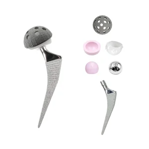 GEASURE Biocompatible Titanium Alloy Cementless Anatomical Hip Stem Plasma Sprayed Coating Orthopedic Surgery Implants Left Hand