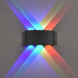 Red Green Blue RGB Waterproof IP65 Surface Mounted Outdoor 4W 6W 8W 10W 12W LED Wall Light up and Down Lighting