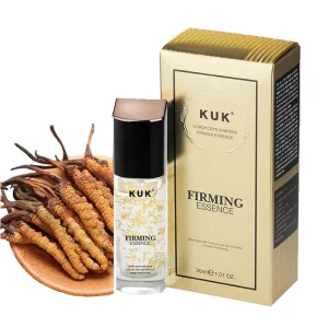KUK Private Label Cordyceps Anti Aging Face Serum Peptide Firming Anti Wrinkle Hyaluronic Acid Essence OEM Custom Logo 30ml