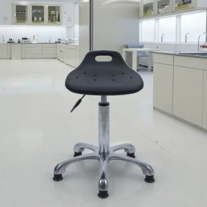 Factory Direct Commercial ESD Laboratory Chair PU Foam Lift Rotate Industrial Antistatic Stool For Workshop School Hospital