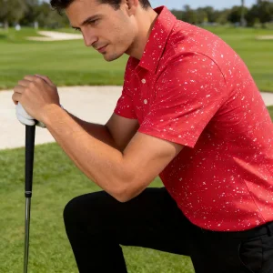 Camisa Polo Masculina de Manga Curta Personalizada para Equipe Roupas de Golfe