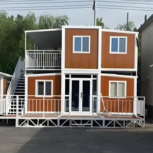 2-storey Windproof 20/40 Ft Fully Furnished Tiny House Expandable Prefabricated Container House 2-5 Bedroom Modern Modular Home
