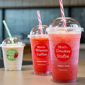 High transparency PET plastic cups