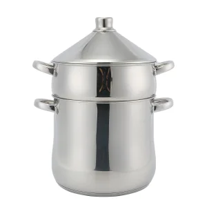 Factory Custom Kitchen Soup Steamer Pot Set With Tagine Lid Stainless Steel Cooking Pot Set Cookware Sets with Capsuled Bottom