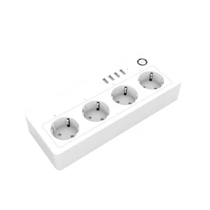 Ferro de Potência da UE com Tomada de Extensão USB Plugue Inteligente de Potência 3 Luz LED Torre de Potência Tomada da UE
