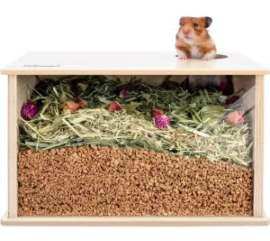 Eco-Friendly Solid Wood Hamster Cage