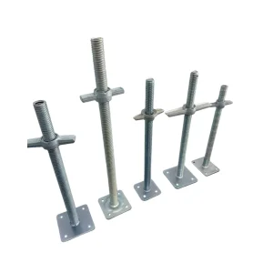 Scaffolding Formwork U Head Steel Jack Base &amp; Solid Hollow Screw Base Jack with Nut