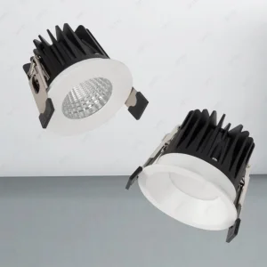 Waterproof IP65 COB Recessed LED Ceiling Downlight for Bathroom Kitchen