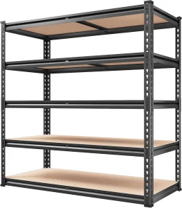 Durable 5-Tier Steel Shelves