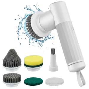 Wholesale Rechargeable Bathroom Handheld Spin Scrubber Brush Electric Scrubbers Power Scrubber For Cleaning 3 In 1 About 60mis