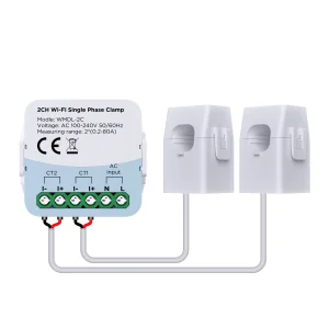 Wilmore Smart Energy Monitor WiFi Power Clamp Meter 2 CTs Current Voltage Amp Smart Breaker
