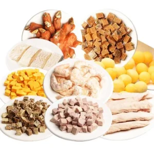 Snack para perros liofilizado combinación de pollo, bacalao y res