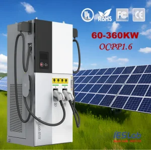 120kw 240kw 360kw Mobile Rapid Fast Solar Powered DC Electric Vehicle Car Battery EV Charger Charging Station with CCS2 GB/T Dual Gun APP Ocpp1.6 Commercial