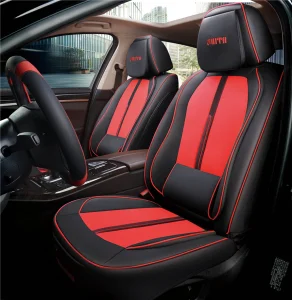 Customized 5pcs Full Set SUV Car Seat Covers Luxury Leather