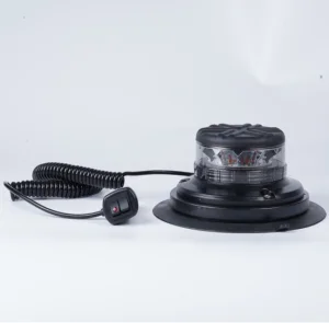 Large Suction Cup Strong Magnetic Base Red 10 Functions Emergency LED Beacon Light