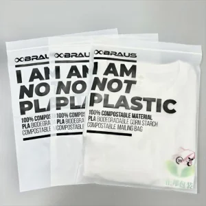 Compostable Garment Bag Corn Starch PLA clear Plastic Poly Bag Biodegradable Packaging Eco-friendly Compostible Garment Bag