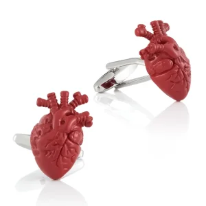 Red Heart Cufflinks