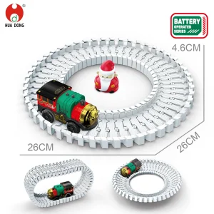 Juguetes de tren de estilo caliente al por mayor para niños, juguetes de muñeco de nieve de retroceso, pista de tren ensamblada, juguetes educativos, el mejor regalo de Navidad para niños, juguetes en promoción