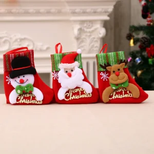 Personalize Meias de Natal de Alta Qualidade Modernas para Decoração de Natal e Ano Novo, Ornamentos do Papai Noel, Produtos de Presentes Novos para Decoração de Rua