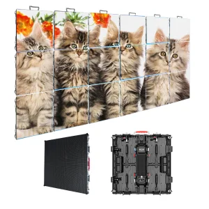 Small Pixel Pitch Advertising Indoor LED Video Wall TV Screen Display for Financial Institution